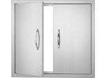 Porta Di Accesso Per Barbecue, 660 X 609 Mm, Doppia Porta Per Cucina Esterna, Porta In Acciaio Inox A Incasso, Porta Verticale A Parete Con Maniglie, Per Isola Barbecue, Stazione Barbecue, Mobile Esterno