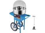 Macchina Per Zucchero Filato Elettrica Con Carrello, Macchina Per Zucchero Filato Commerciale Da 1000 W Con Coperchio, Ciotola In Acciaio Inox, Paletta Per Lo Zucchero E Cassetto, Per Feste Di Compleanno Per Bambini, Feste Di Famiglia, Blu