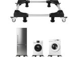 Zoccolo Per Lavatrice Base Mobile 500Kg Carrello Per Mobili 91X91X11Cm