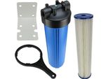 Hauswasserfilter 20 Zoll BigBlue Vorfilter Gartenfilter Brunnen + Fächerfilter