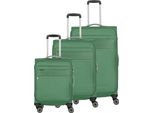 Travelite Miigo 4W Set Di Trolley L / M / S Verde Matcha 76Cm