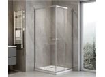 Agga Cabina Doccia Rettangolare 900X800Mm, Vetro Trasparente