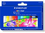 Staedtler ™L-Gesso Pastello Noris Club Jumbo, Confezione Da 12 Pezzi
