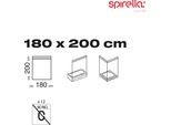 Tenda Da Doccia Antimuffa "Danger"" Spirella Antibatterica, Lavabile, Impermeabile Peva 180X200Cm Giallo Trasparente"