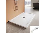 Sonni Smc Piatto Doccia Quadrato, 150X90 Cm, Con Set Di Scarico, Scarico Rapido, Antiscivolo