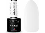 Claresa Soak Off Vernice Ibrida Uv/Led 1000 Bianco, 5G