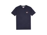 T-Shirt Uomo Tommy Jeans Mezza Manica Girocollo Con Logo Stampato Puro Cotone Articolo DM0DM10099, C87 Twilight Navy / Blu, S, Cotone 100%