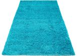 Tappeto Tapiso Essence Shaggy Unicoloured Modern Turquoise ÖKotex 140 X 200 Cm