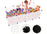 Jopassy Gabbia Per Piccoli Animali Recinto All'aperto Fai Da Te Criceto Roditore Piccoli Animali Cucciolo Correre Playpen Bianco