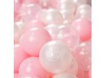 Kiddymoon 300 ∅ 6Cm Palline Da Bagno Per Bambini Palline Giocattolo Per Bambini In Plastica Eu, Rosa Cipria/Perla/Trasparente