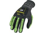 Guanti Ringers R840 Taglia 9 Nero/Verde En 388, En Iso 21420:2020, En 407 Dpi Categoria Ii