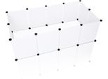 Recinto Da Esterno Jopassy Per Piccoli Animali, Costruzione Variabile Recinto Modulare Facile Da Montare 12 Pezzi 35X45 Cm Bianco