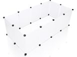Jopassy Recinto Da Esterno Per Conigli Costruzione Modulare Del Recinto Facile Da Montare Box Bianco 12 Pezzi 35X45 Cm