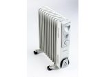 Ravanson OH-11 Electric Space Heater Oil Electric Space Heater Indoor White, Silver 2500 W