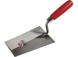 Frattazzo Tirolese Lunghezza 315 Mm Larghezza 125 Mm Manico In Legno, Collo A S In Acciaio Inox Temprato
