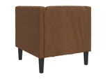 Syfax™ Poltrona Chesterfield Marrone In Pelle Finta Scamosciata