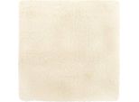 Vidaxl Tappeto Shaggy A Pelo Alto Navarra Crema 160X160 Cm Poliestere