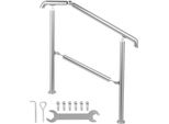 Ringhiera 5 Gradini Ingresso Casa Corrimano In Acciaio Inox Con Palo Ringhiera Ingresso Regolabile Argento Da 1 A 5 Gradini Ringhiera 1,6 M
