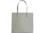 Ted Baker Borsa Shopper Crinkon Crinkle Large Icon Bag Grey Verde Chiaro