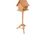 Relaxdays Mangiatoia Per Uccelli In Legno Di Abete