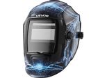 Casco Per Saldatura Automatico Vevor, 93X43 Mm True Colour, Maschera Per Saldatura Solare, 2 Sensori D'arco, Din 4/9-13 Per Cicli Di Saldatura Tig, Mig E Arc - Serie Crius (Modello Flash Blu)