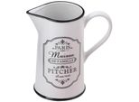 Maestro Paris Maison Brocca In Ceramica Con Manico Brocca Per Il Latte Brocca Per Il Tè 1 Litro Bianco/Nero