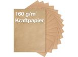 100X Carta Kraft Din A4 Marrone In Cartone Naturale Adatta Come Cartoncino Per Artigianato, Cartoncino Kraft, Scrapbooking - Stampabili
