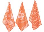 Geschirrtuch PAD Vita, orange, H:1cm L:70cm T:50cm, 100% Baumwolle, Geschirrtücher