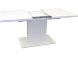Esstisch, Weiß (Weiß, Weiß, Weiß), H:75Cm T:80Cm, Hofmann Living AND More, Tische, Esstisch