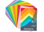 100X Carta Colorata A4 Carta Colorata 140 G/M² - Carta Per L'artigianato Carta Argilla, Stampabile; Spessore Carta 140 G/M²