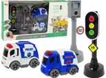 Set Di Auto Con Semafori E Segnali Stradali