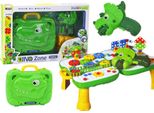 Valigetta Da Tavolo Fai Da Te Set Blocchi Puzzle Dinosauro Cacciavite 249 Pezzi.