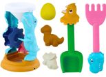 Set Di Giocattoli Di Sabbia, Mulino, Spatola, Rastrello, Stampi, Dinosauro