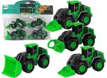 Set Di Veicoli Agricoli Trattori Verde 4El