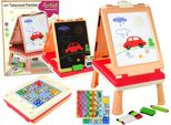 Lavagna Bifacciale 3 In 1 E Tavolo Da Gioco