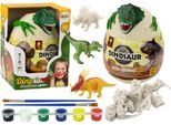 Uovo Con Dinosauri Da Dipingere Verde Pennello Fai Da Te