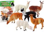 Set Alpaca Lama Fattoria Figure 6 Pezzi Mix