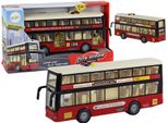 Le Luci Dell'autobus Urbano A Due Piani Si Accendono Di Rosso 1:16