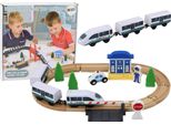 Binario Ferroviario In Legno Treno Treno Accessori Ponte Polizia 3.2M
