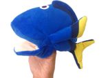 Pluszowa Maskotka Rybka Niebieska Pacynka 25 Cm