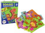Gioco Di Logica Puzzle Double-Face Di Dinosauri 10 Cm X 5 Cm 28 Pezzi.