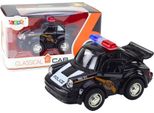 Auto Classica Della Polizia 1:38 Guida Luce Suono Nero