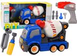 Cartone Animato Camion Di Cemento Per Il Fai Da Te Che Si Trasforma In Blu