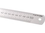 Regolo In Acciaio Lunghezza 500 Mm Graduazione Flessibile In Acciaio Inox A = Mm/ Mm