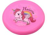 Disco Frisbee Volante Unicorno Rosa 20 Cm