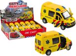 Ambulanza Ambulanza 1:32 Porte Aperte Luci Suoni Guida Giallo