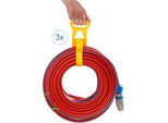 Ruco Schlauchhalterung "Universal-Tragegriff, 3Er Set", Rot (Bunt), B:9Cm H:43Cm T:0,3Cm, GeräTehalterungen, Kabelhalter, GeräTehalter, Transporthilfe, Kabelgurt, Made In Germany