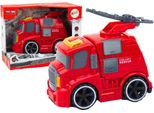 Carrozza Con Pistola Dei Vigili Del Fuoco Suoni Luci Guida Rosso