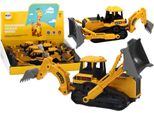 Escavatore Cingolato Veicolo Da Costruzione 2 Pale Giallo