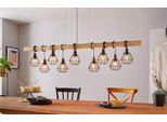 Eglo HäNgeleuchte "Townshend 5, HäNgelampe, Stahl Und Holz, E27, IP20, Pendellampe, Lampe", Braun (Schwarz, Braun), 9, Ø 0Cm H: 110Cm, 1 Stk., Leuchten, Pendelleuchte, L15 X B20 X 110 Cm, Schwarz, Braun, 9X60W Exkl., HäNgeleuchte